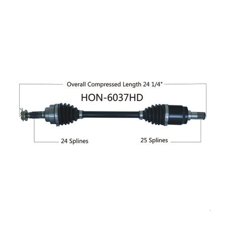 Wide Open Heavy Duty CV Axle for HONDA HD REAR LEFT MUV700 BIG RED HON-6037HD